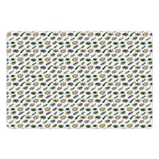 Leaves in Grunge Pet Mat