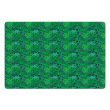 Exotic Monochrome Leaf Pet Mat