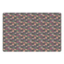 Pastel Abstract Leaves Pet Mat