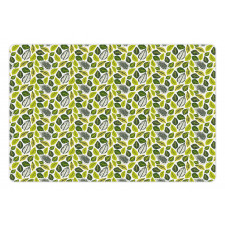 Vivid Tropical Leaves Pet Mat