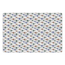 Abstract Colorful Flies Pet Mat