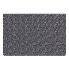 Line Art Butterfly Spots Pet Mat