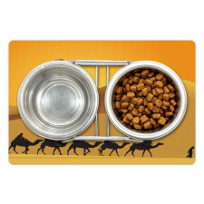 Camel Caravan Sahara Desert Pet Mat