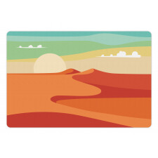 Abstract Desert and Sky Art Pet Mat