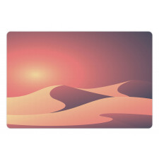 Warm Colors Sky and Desert Pet Mat