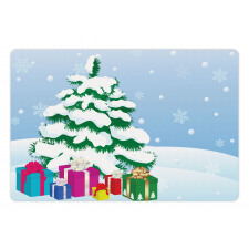 Presents Under a Tree Pet Mat