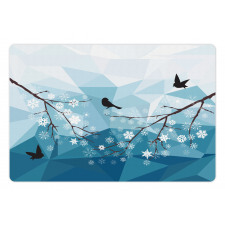 Bird Flying Polygonal Pet Mat