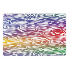 Abstract Zebra Skin Pet Mat