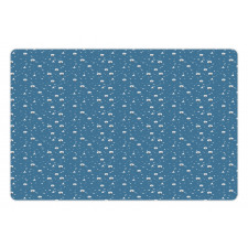 Doodle Style Wintry Items Pet Mat