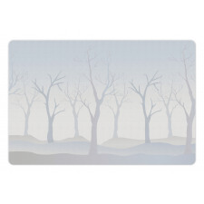 Misty Weather in the Forest Pet Mat