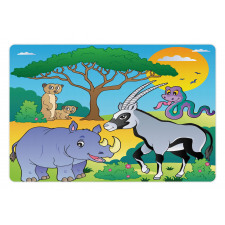 Rhino Antelope Snake Meerkat Pet Mat