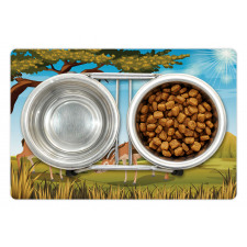 Wildlife Nature Scene Pet Mat