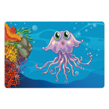 Aquatic Animal Character Pet Mat