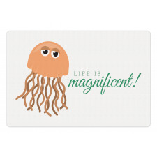 Life is Magnificent Text Pet Mat