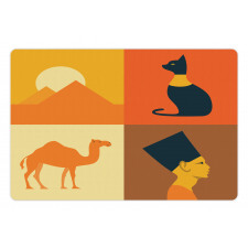 Camel Pyramids Pet Mat