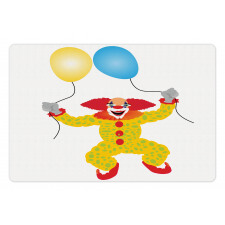 Happy Circus Entertainer Man Pet Mat