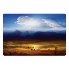 Sun Stormy Sky Heaven Pet Mat