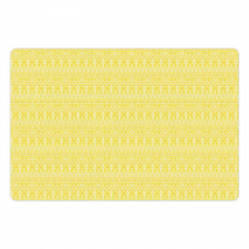 Folklore Yellow Monochrome Pet Mat