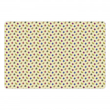 Flower Buds and Thin Stems Pet Mat