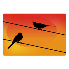 Avian Animal Sunset Pet Mat