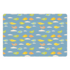 Winged Animal Clouds Pet Mat