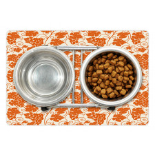 Monochrome Grape Leaves Art Pet Mat