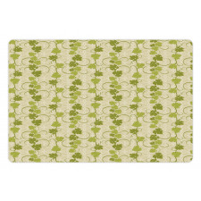 Abstract Grape Leaves Graphic Pet Mat