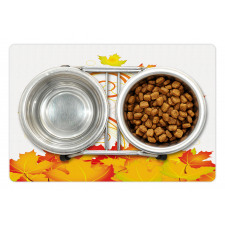 Warm Tones Grape Leaves Pet Mat