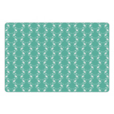 Art Deco Monotone Graphic Pet Mat