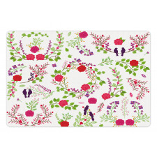 Spring Theme Rose Blossoms Pet Mat