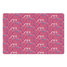 Branches Leaves Flowers Art Pet Mat