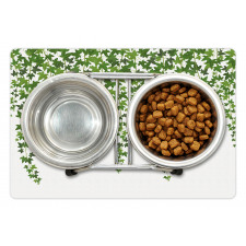 Garden Theme Grape Leaves Pet Mat