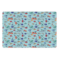 Summer Fruit Abstract Colors Pet Mat