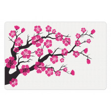 Floral Sakura Tree Pet Mat