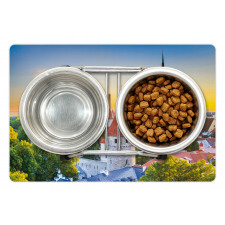 Estonia Historic Town Sunset Pet Mat