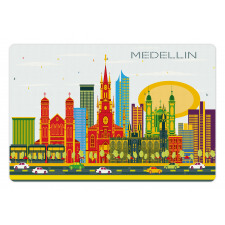 Graphic Image Medellin City Pet Mat