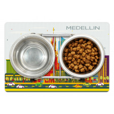 Graphic Image Medellin City Pet Mat