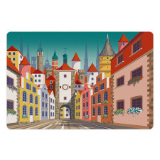 Historic European Houses Pet Mat