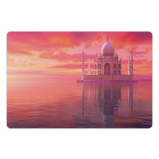 Romantic Taj Mahal Display Pet Mat