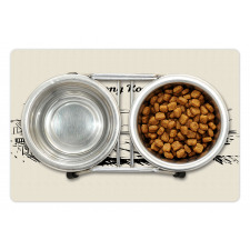 Hong Kong Skyline Wording Pet Mat