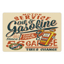 Grunge Gasoline Art Pet Mat