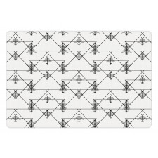 Slender Symmetric Pet Mat