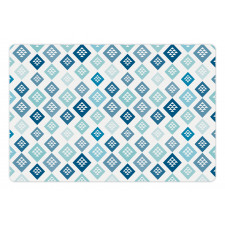 Diamond Shaped Triangles Pet Mat