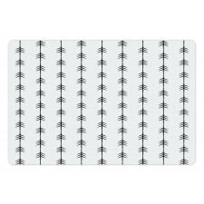 Aztec Inspired Retro Streaks Pet Mat