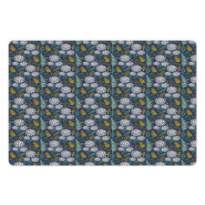 Leafy Branches Dot Herbs Pet Mat