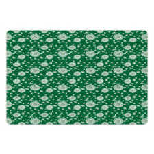 Botanical Pattern Seeds Pet Mat