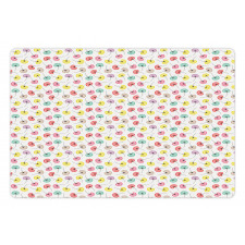 Colorful Floral Seeds Pet Mat