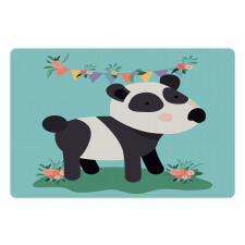 Children's Party with Flowers Pet Mat