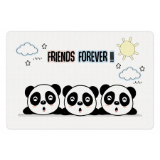 3 Pandas Design Pet Mat