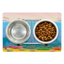 Vertical Underwater Scene Pet Mat